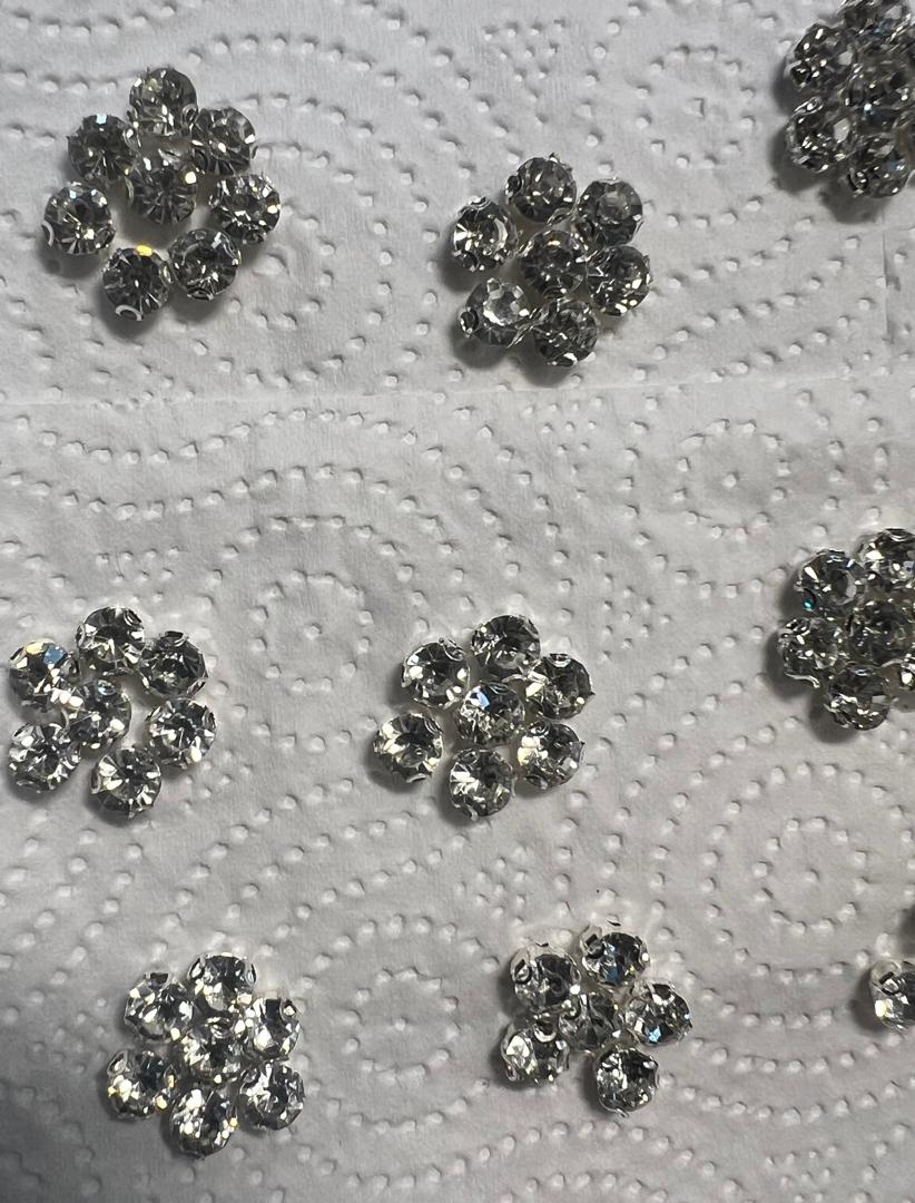 SS35#3D Rhinestones - Silver